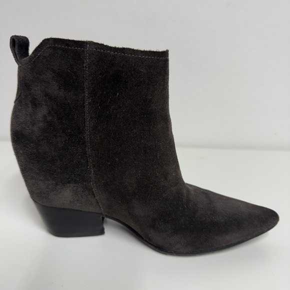 Sigerson Morrison Pointed Toe Brown Suede Boots Size 6.5 - Picture 2 of 13